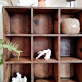 Old wooden workshop locker