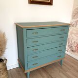 Vintage dresser, celadon green