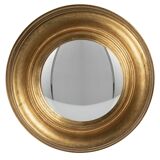 Miroir convexe de 24 cm doré