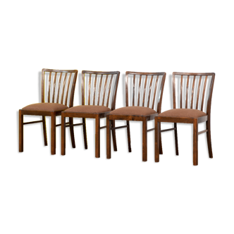 Série de 4 chaises scandinaves vintage – 44 cm