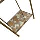 Vintage frosted glass shelf/side table/bedside table
