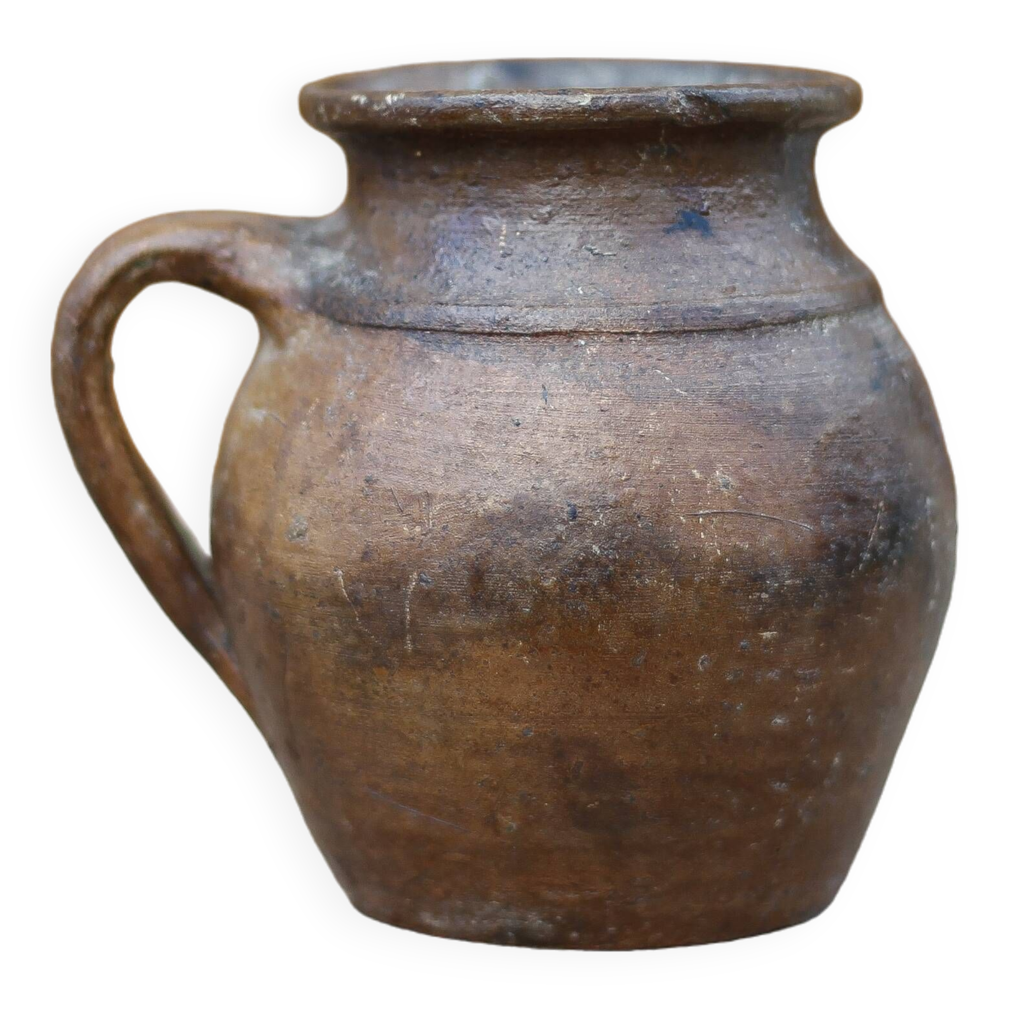 vintage handle pot, spoon pot, vintage pottery, kitchen, flower pot, interior decor