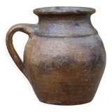 vintage handle pot, spoon pot, vintage pottery, kitchen, flower pot, interior decor