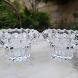 Pair of crystal candlesticks