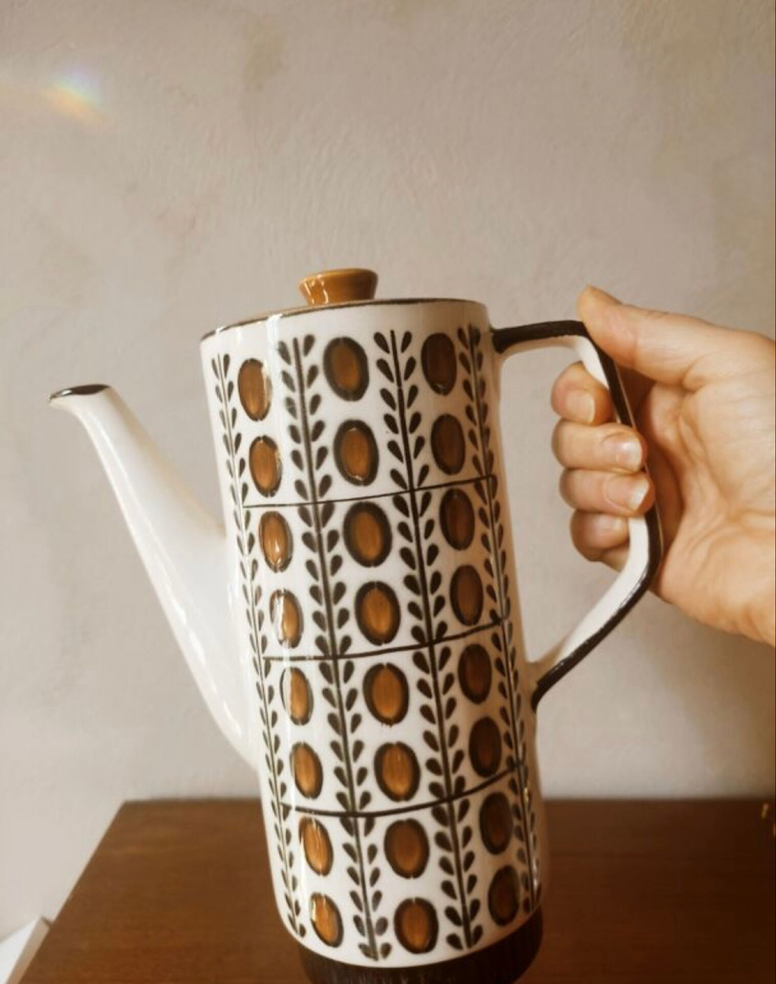 Cafetière / théière vintage Boch La Louvière