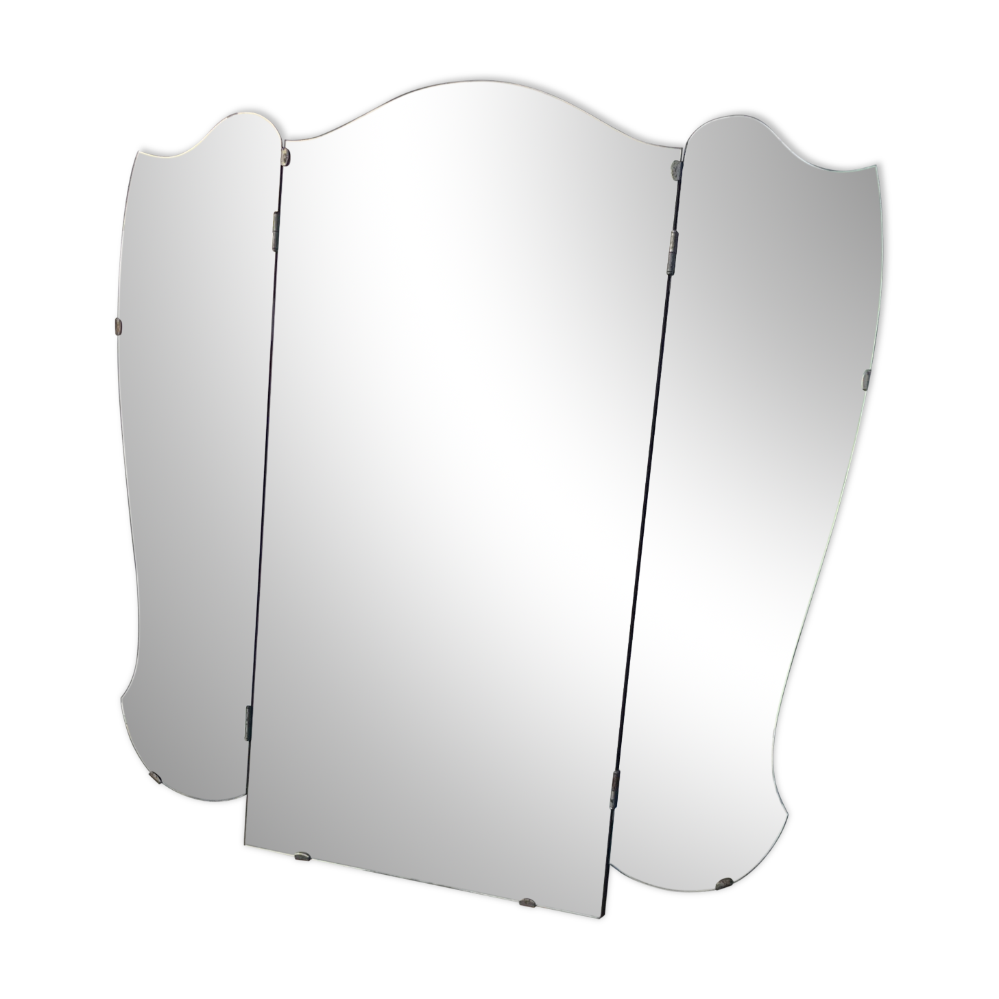 Vintage triptych dressing table mirror - Art Deco style