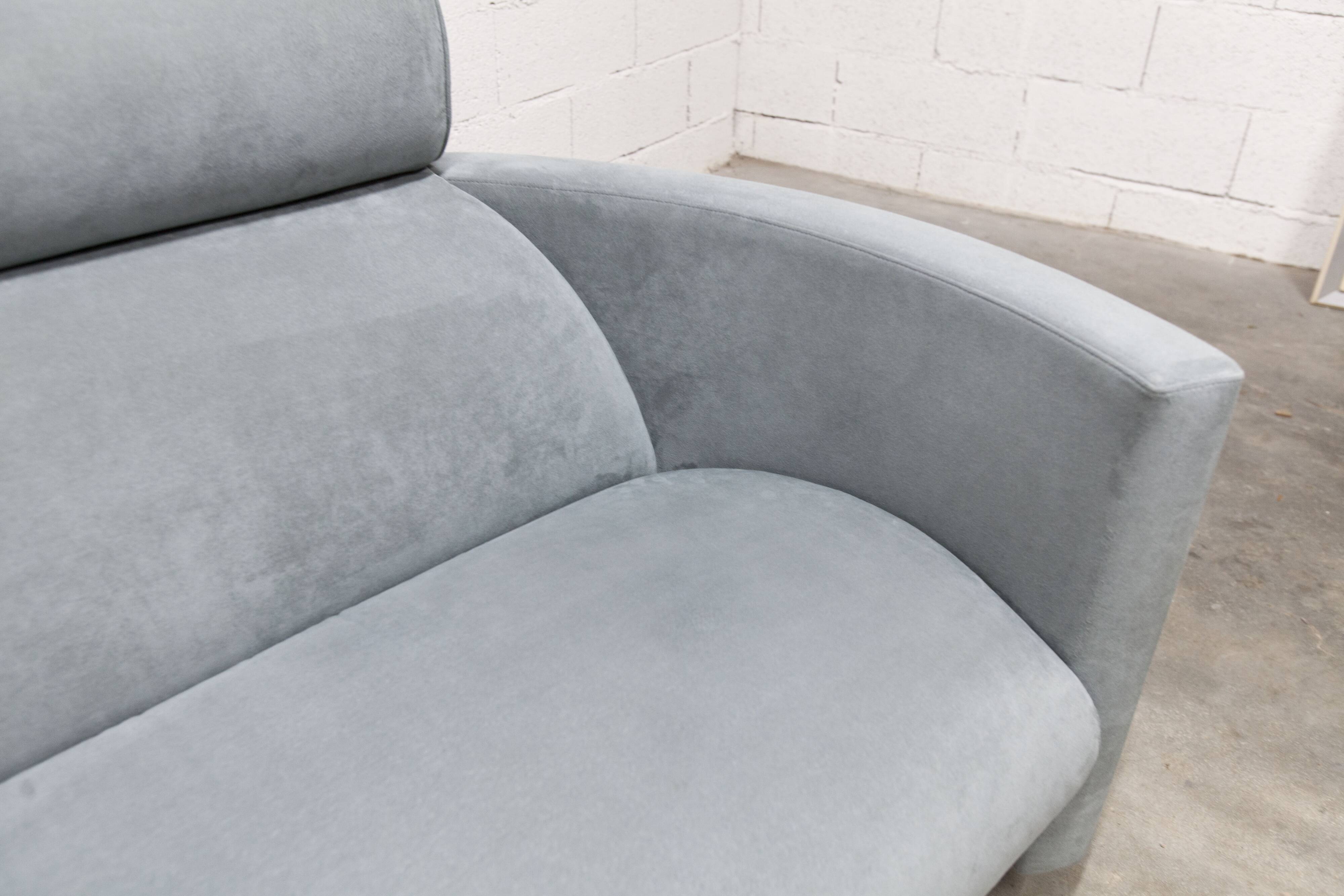Negresco Sofa Design Bernard Massot for Neology France Moiré Velvet