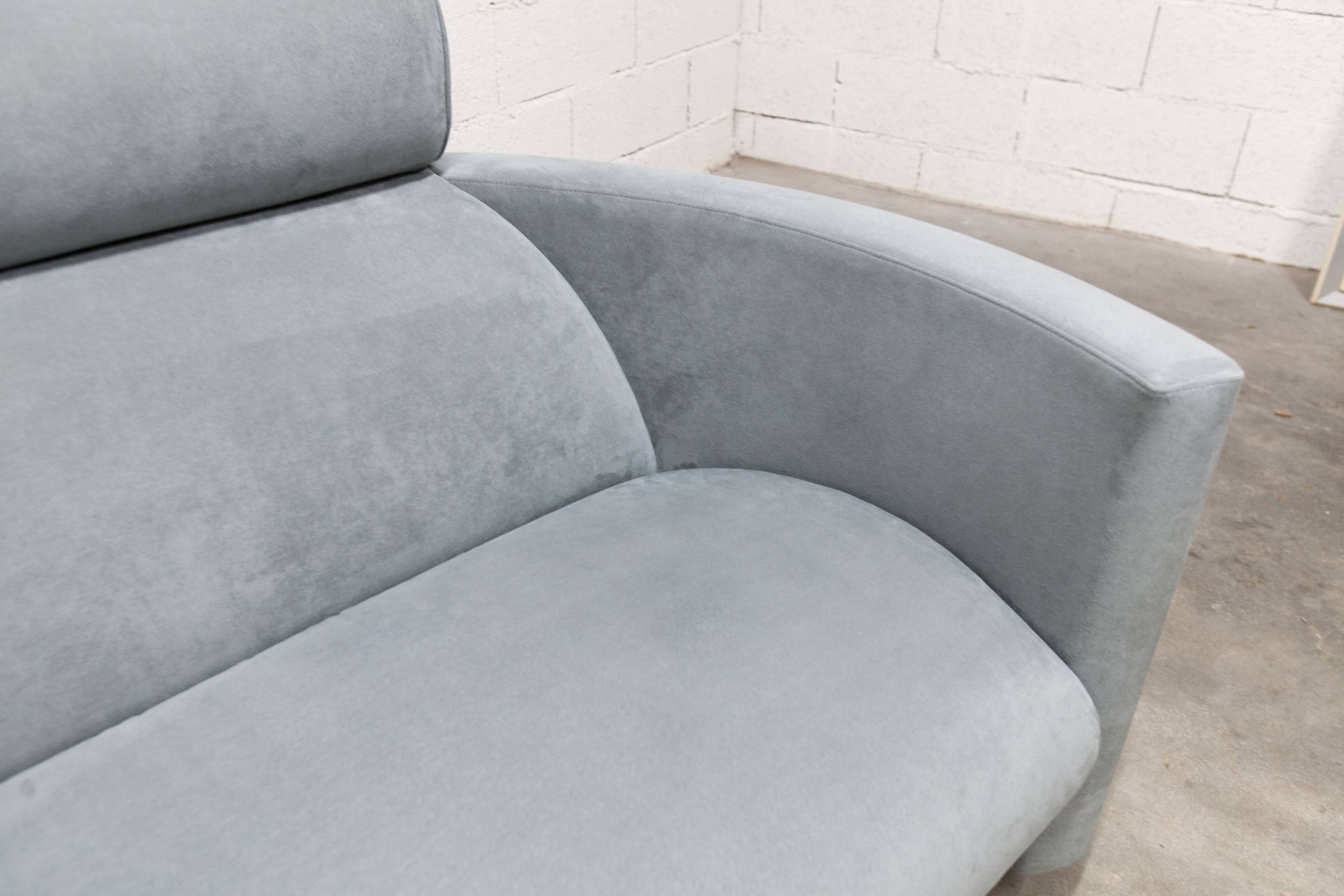 Negresco Sofa Design Bernard Massot for Neology France Moiré Velvet