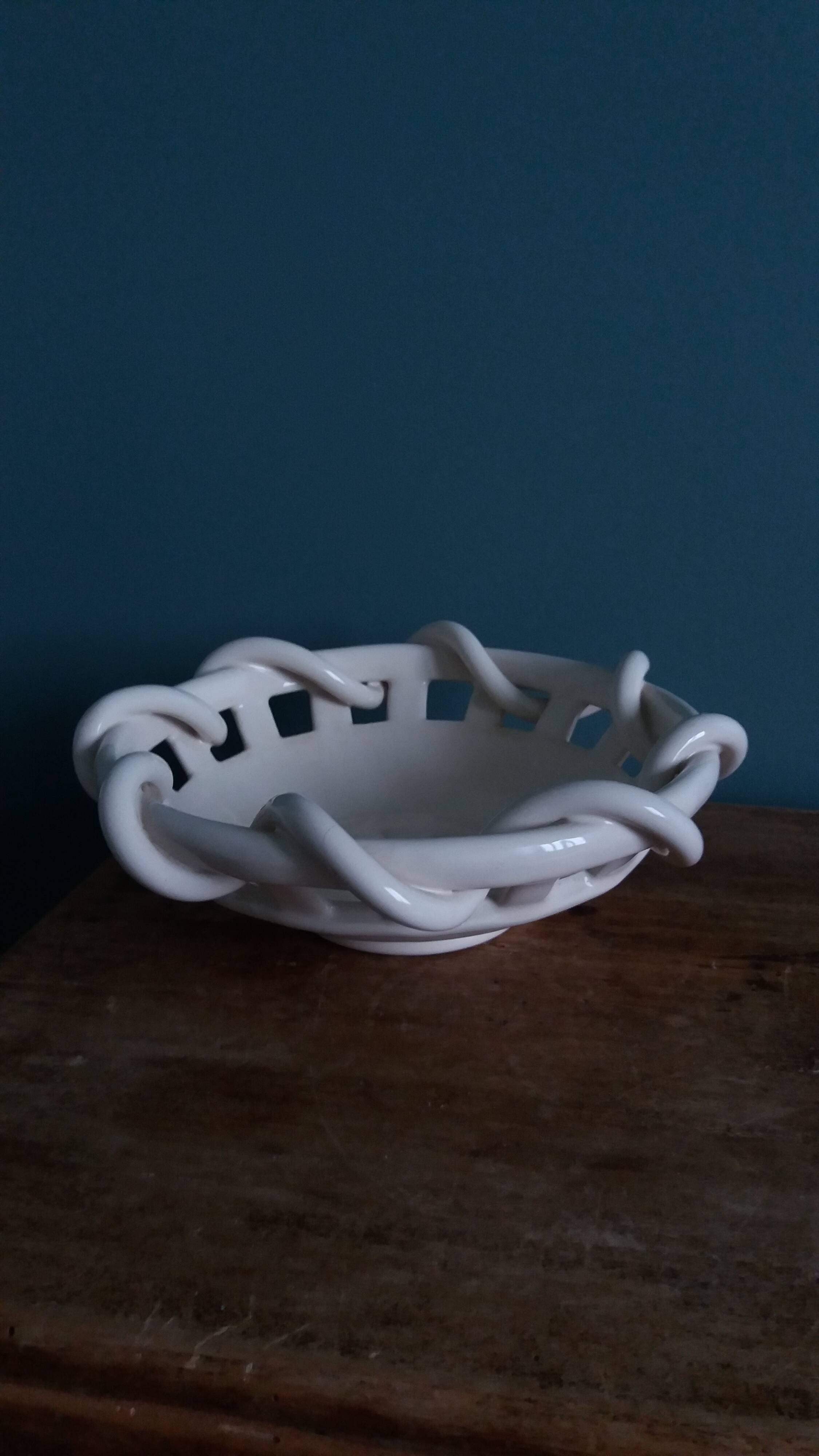 Woven ceramic fruit bowl Anthéor