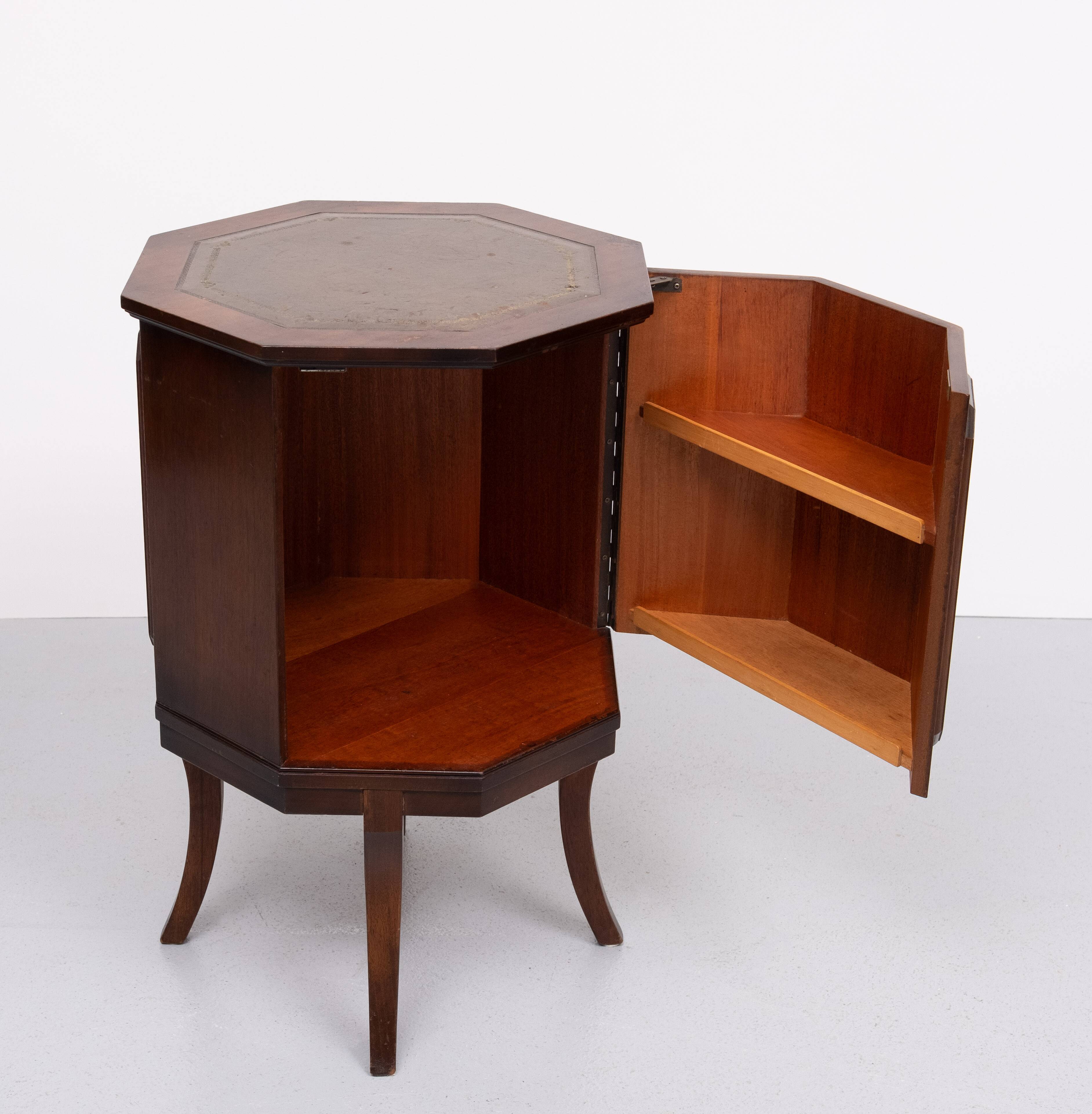 Octangle shaped liquor cabinet 1950s England