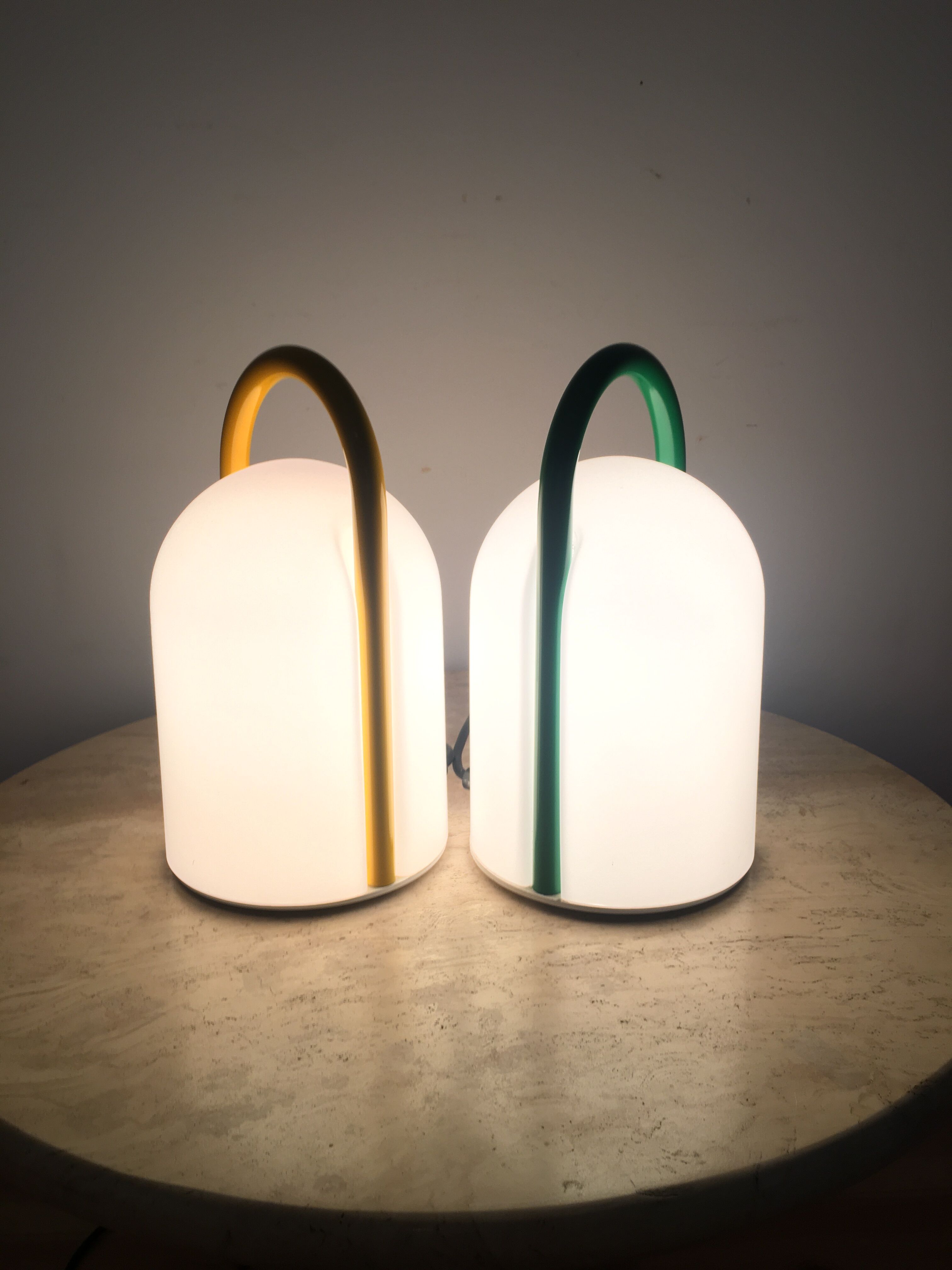 Pair of lamps "Tender" by R. Lanciani for Tronconi