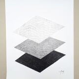 "genesis" Indian ink