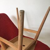 Midcentury hungarian chairs, side chairs by Judit Burian and Erika Szek, 1950s