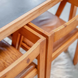 Ensemble de 4 chaises et table avec plateau en formica