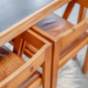 Ensemble de 4 chaises et table avec plateau en formica