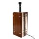 Hollywood regency wood and lucite table lamp base, Italy, 1970s
