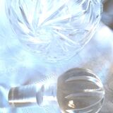 Cut crystal carafe with stopper