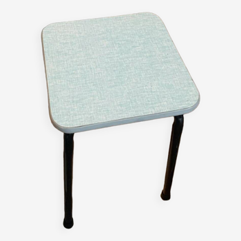 Blue Formica stool