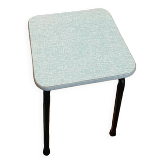 Blue Formica stool