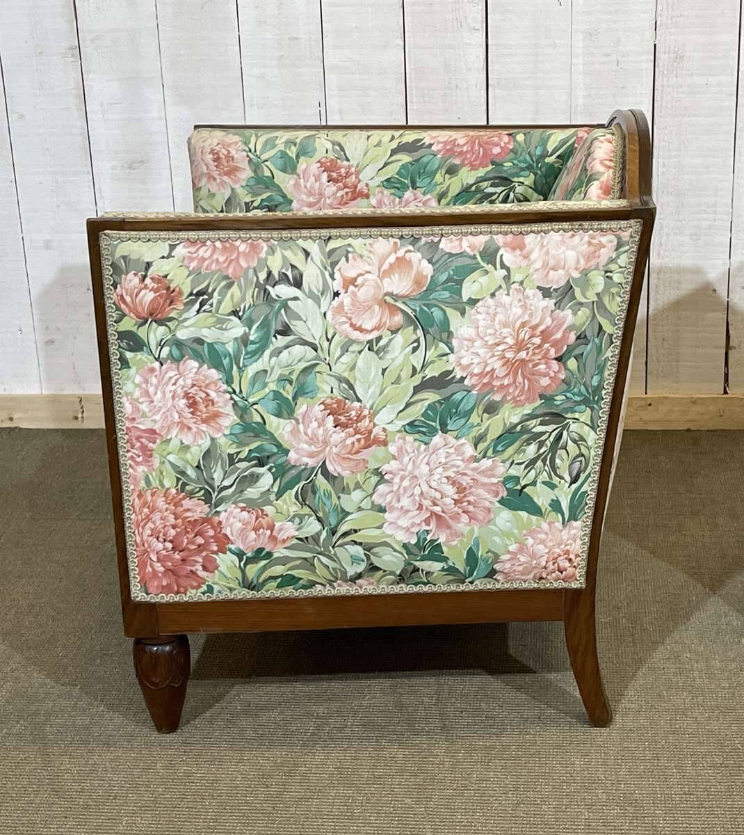 Pair of Art Deco armchairs in mahogany from the 1930s.