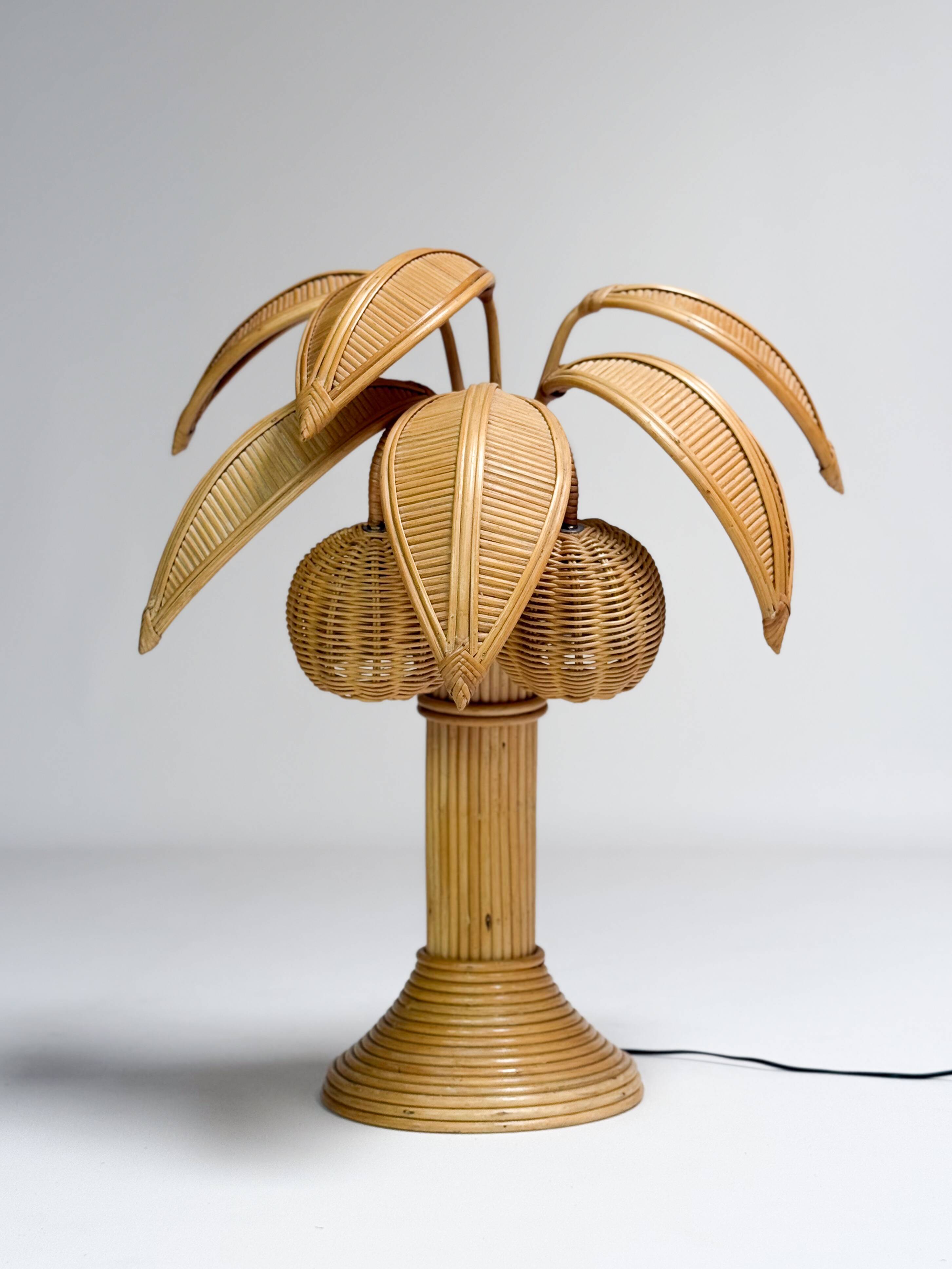 Vintage palm tree lamp