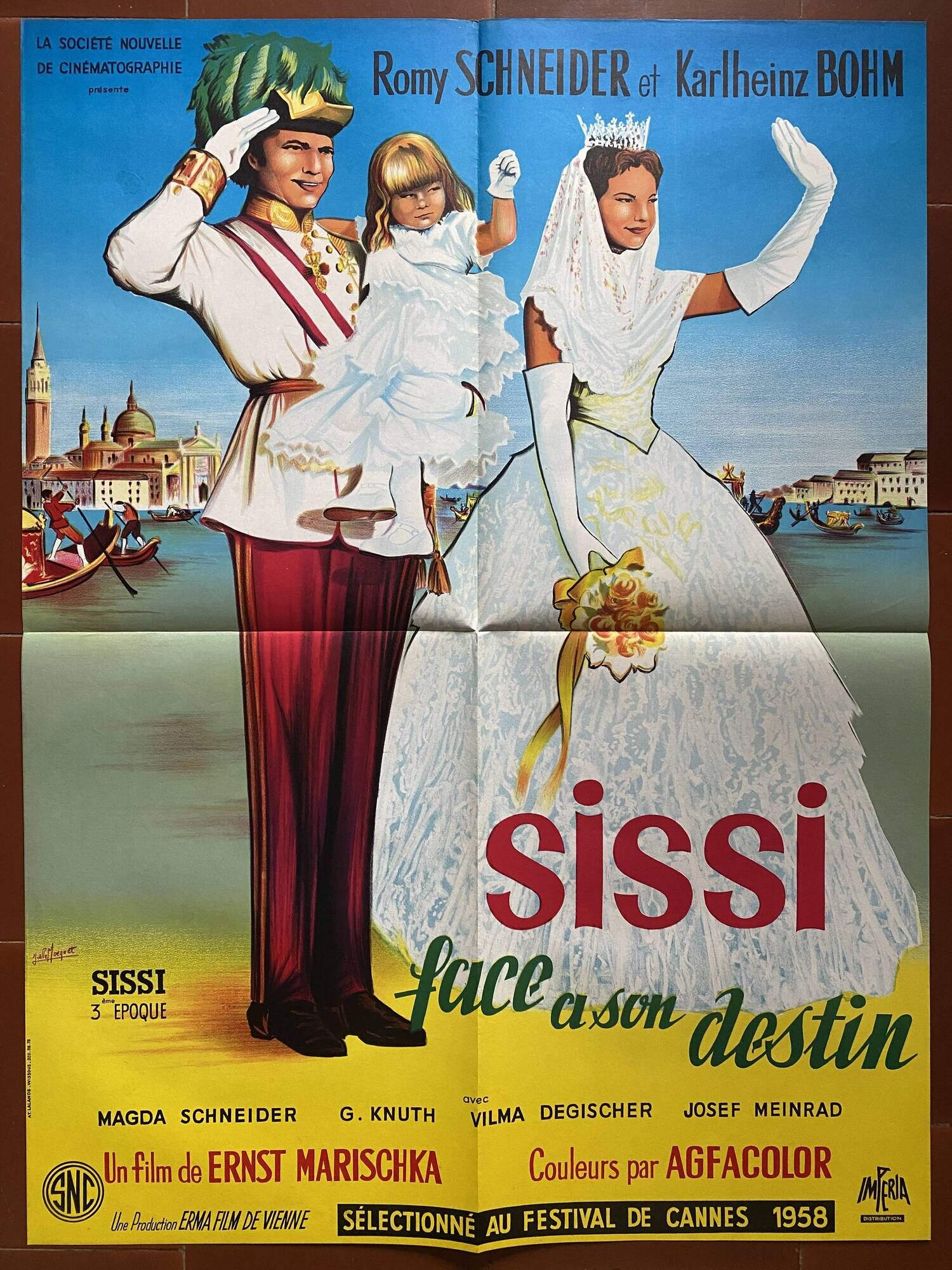 Original cinema poster "Sissi facing her destiny" Romy Schneider 60x80cm 1957