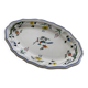 Plat de service ovale en faïence de Gien « oiseaux de paradis »