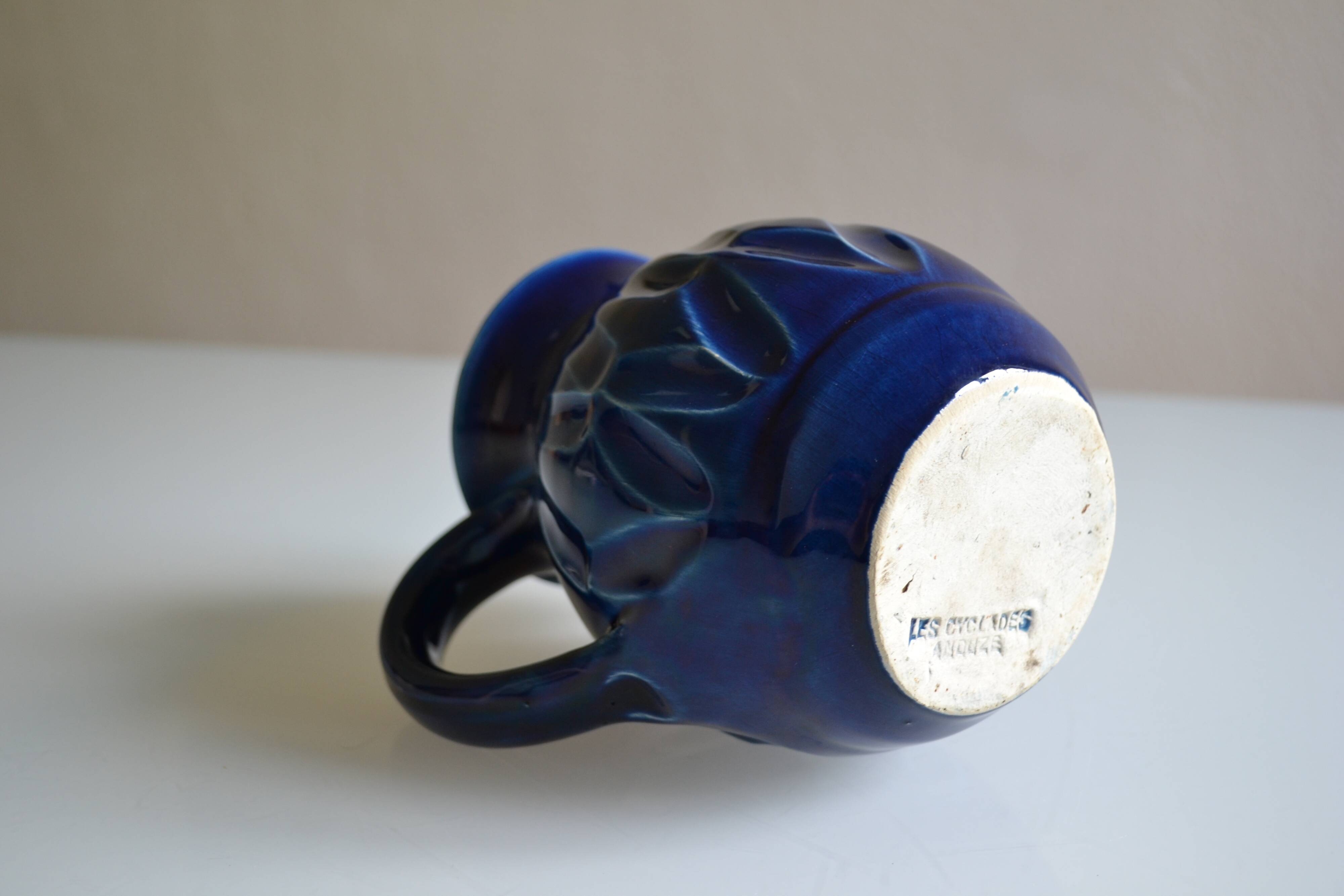 Roland Zobel (1945-2004) The Cyclades Glazed ceramic pitcher Anduze 1970