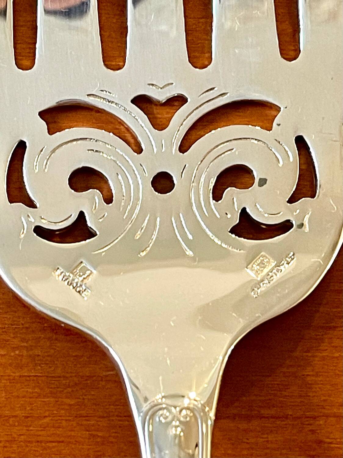 Christofle Malmaison, openwork fish serving utensils