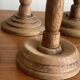 Set of 6 wooden hat racks turned old vintage decoration ACC-7068