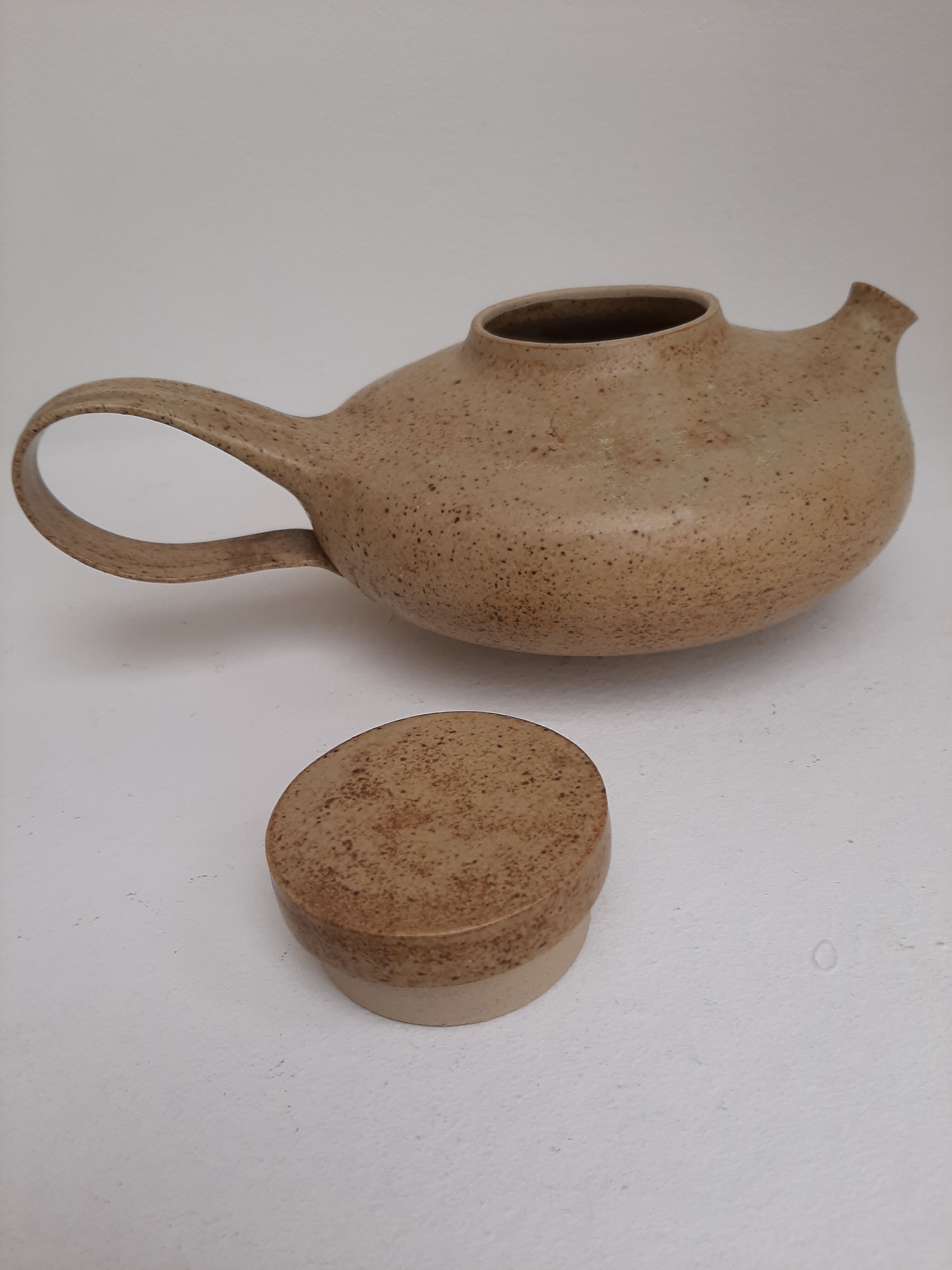 Signed pyrity sandstone teapot