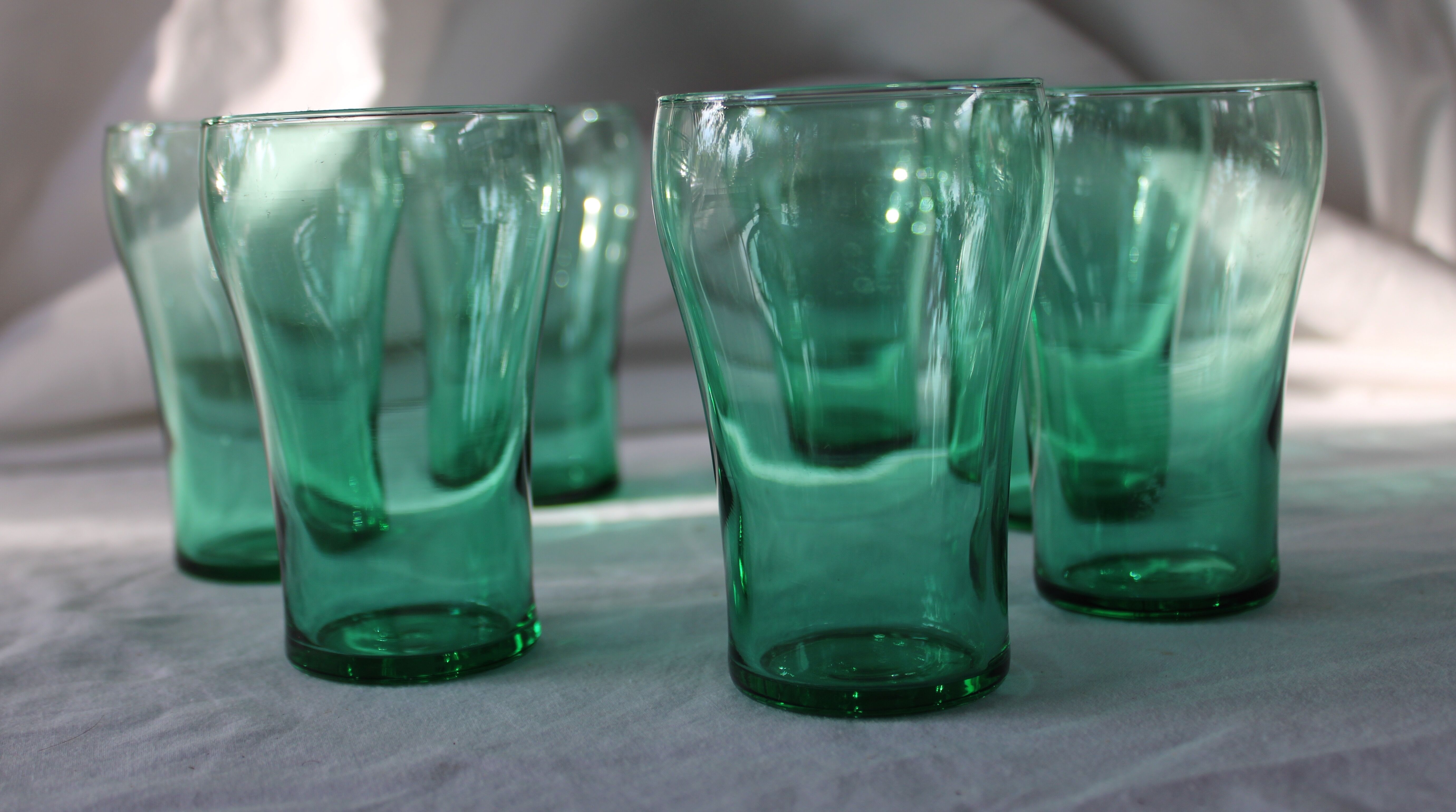 Lot of 7 vintage water glasses