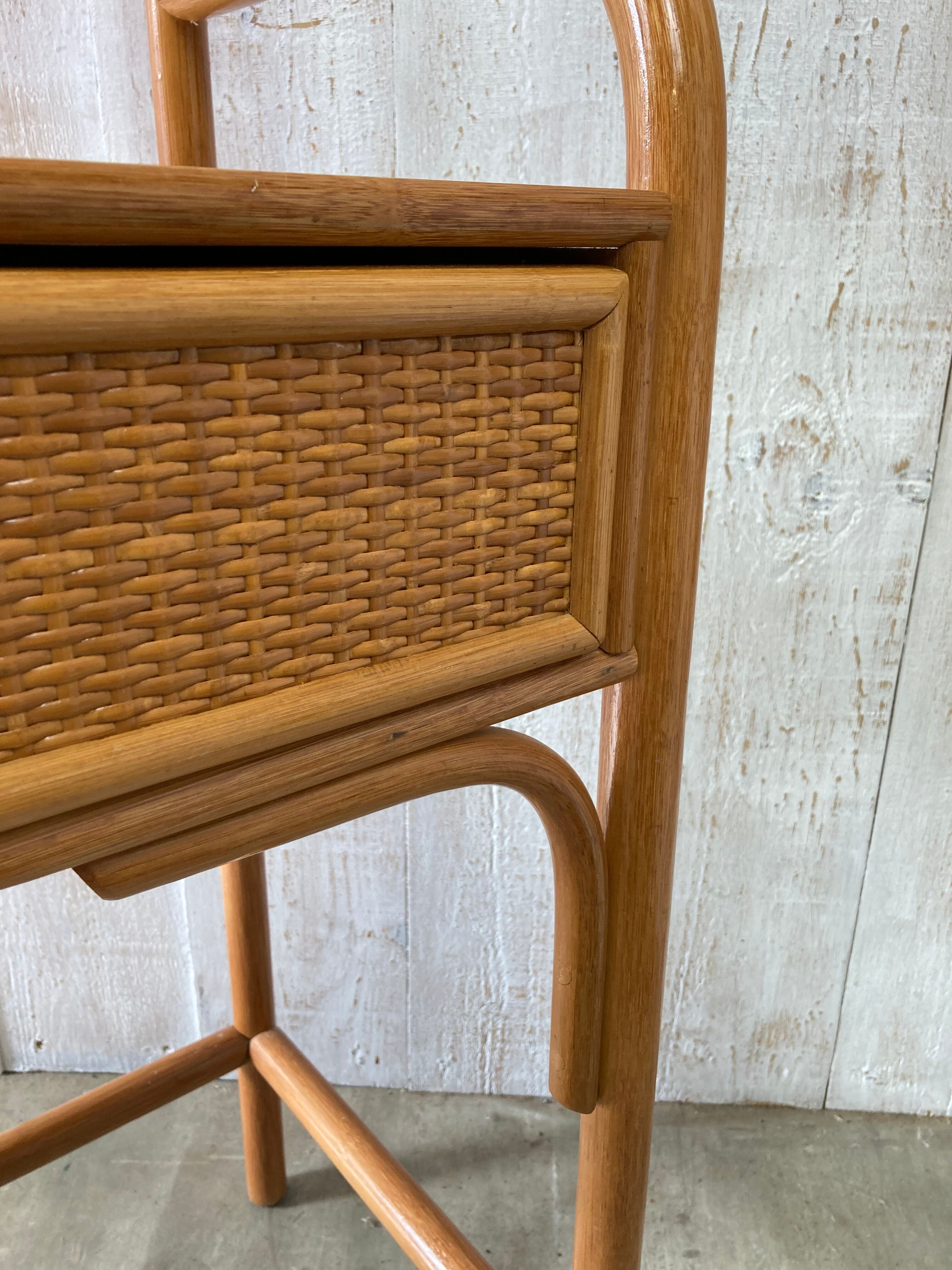 Vintage rattan dressing table