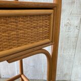 Vintage rattan dressing table