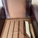 Vintage lounge chair in imitation leather from the 70s