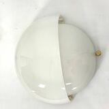 Rare Set of two Glass and brass Mania sconces by Vico Magistretti for Artemide. Italy 1960s