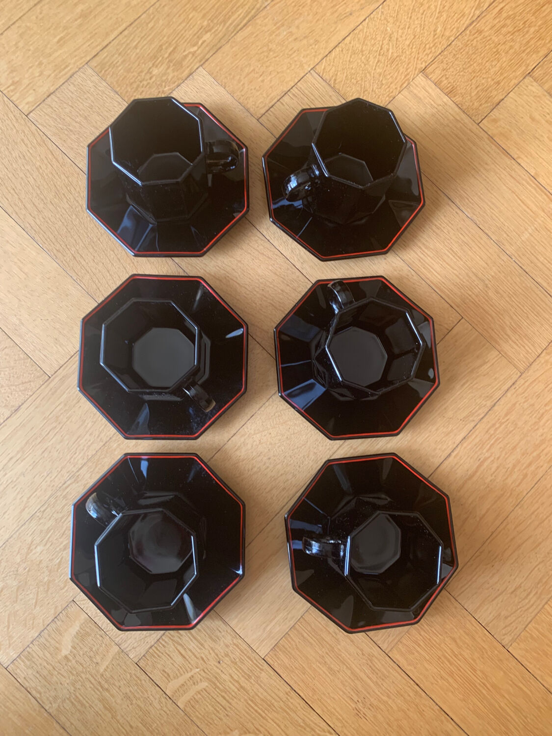 Geometric coffee cups