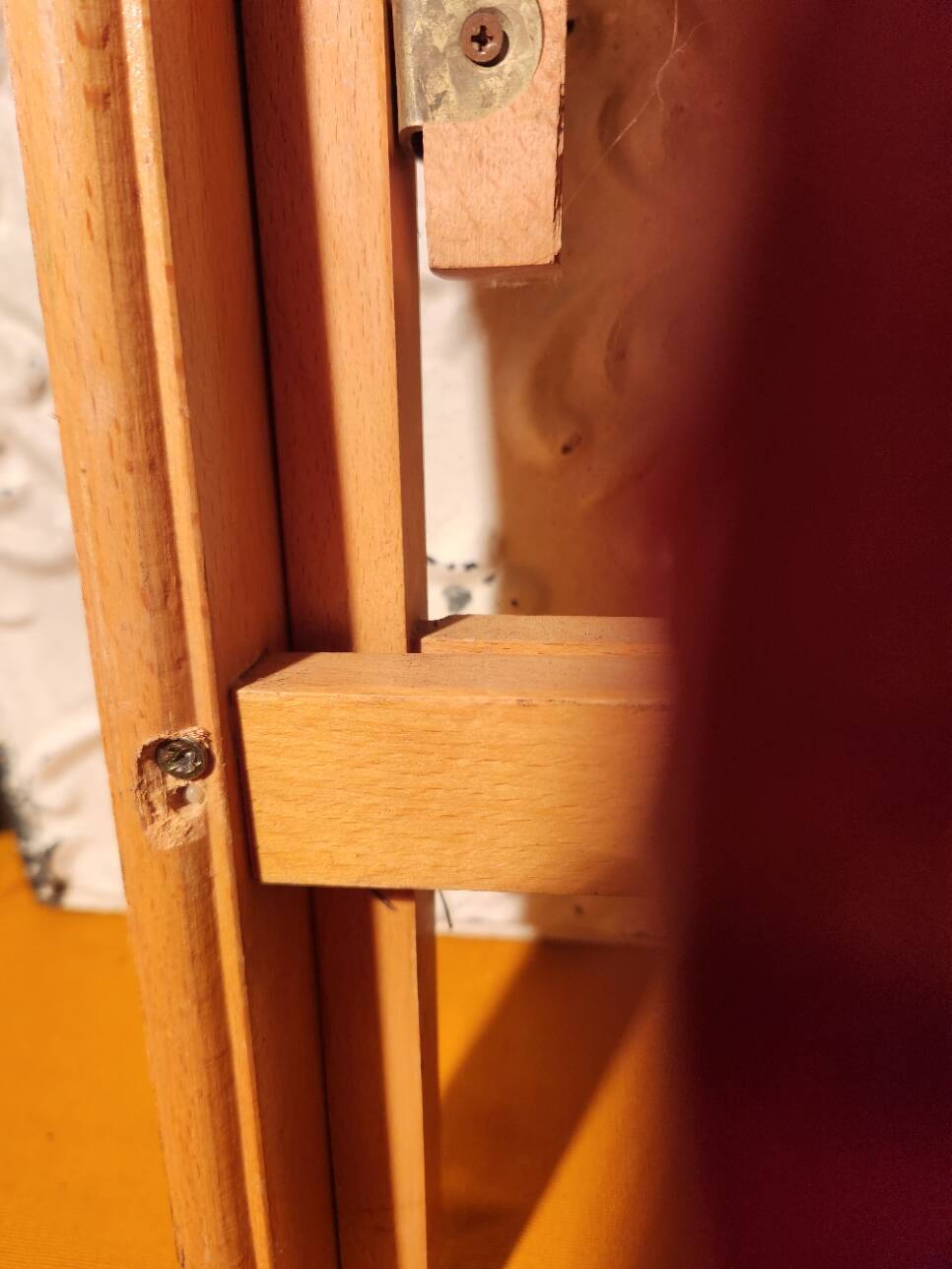 Set of 4 vintage wooden folding chairs