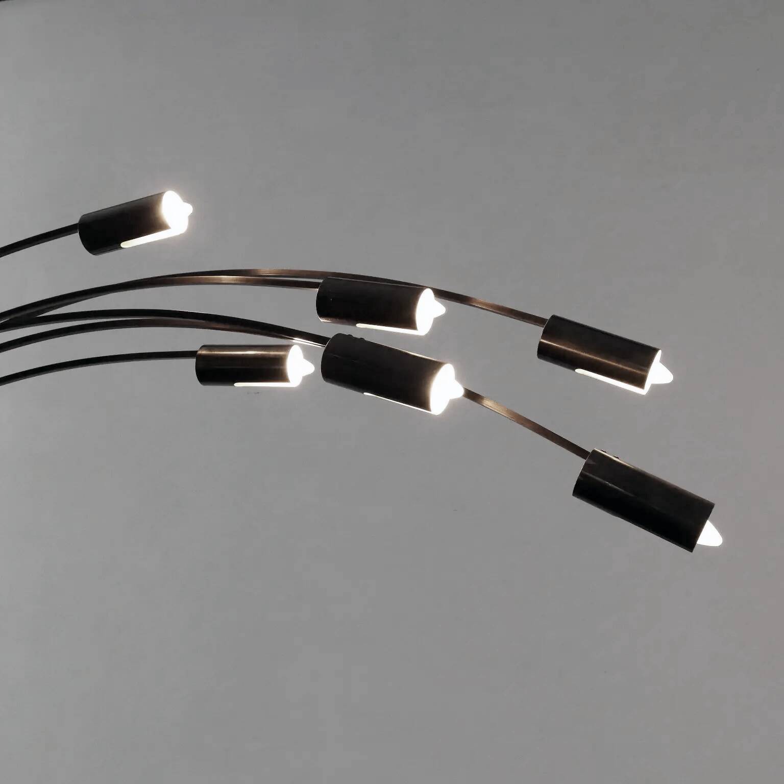 Vintage Floor Lamp • Arc • Beltrami & Gencarelli • Ricerca New Design • Chromed Metal • 1970