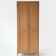 Restored Vintage Parisian Wardrobe – Raw Wood – 1950s