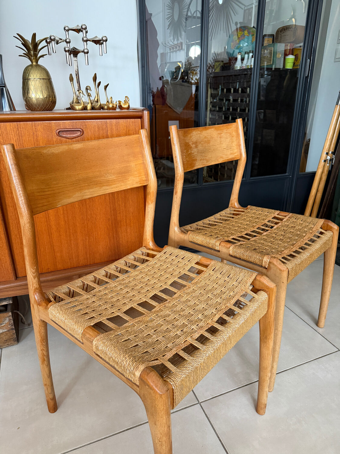 Paire de chaises "Havana" par Gessef – Design Italien, 1960