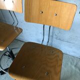Pair of high workshop chairs