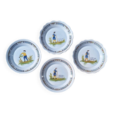 Set of 4 plates in the 18th century style