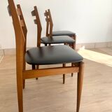 Series of 6 vintage chairs