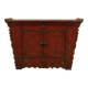 Old red lacquer Chinese buffet – Shanxi – elm – approx. 140 years old