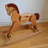 Wooden rocking horse