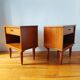 Pair of Vintage 1960s Scandinavian Bedside Tables