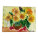 Oil on canvas of a bouquet of sunflowers
