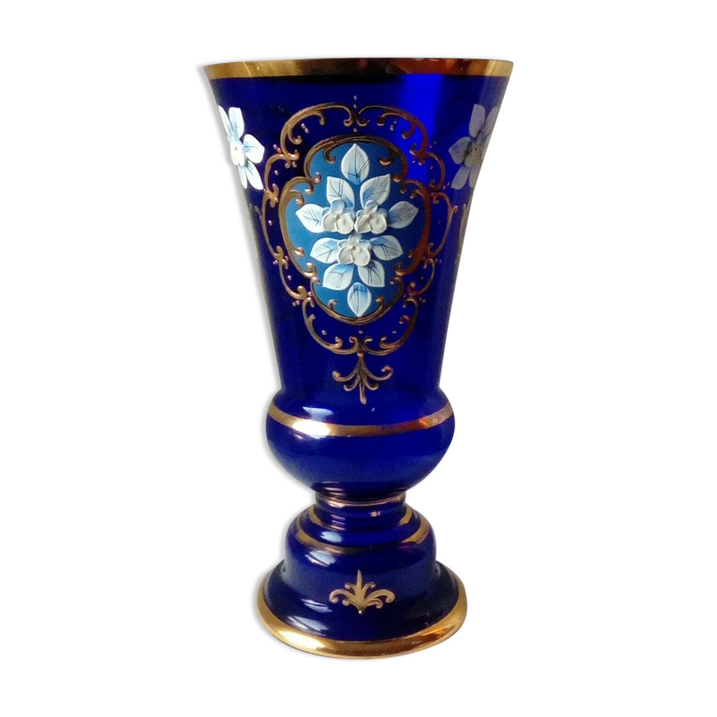 Glass vase emailthe murano venice