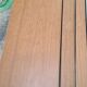 Shelf 1950 to 60 string wood veneer with rod on the edge of the shelf h60x17x50